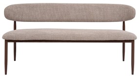 Eetkamerbank Walnoot Beige 180 Cm