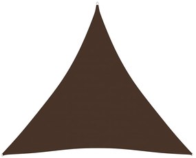 vidaXL Zonnescherm driehoekig 6x6x6 m oxford stof bruin