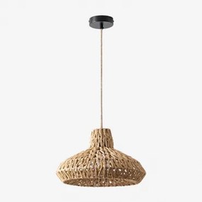 Maslany Hanglamp Van Gevlochten Papier Natuurlijk & Natuurlijk Maslany - Sklum