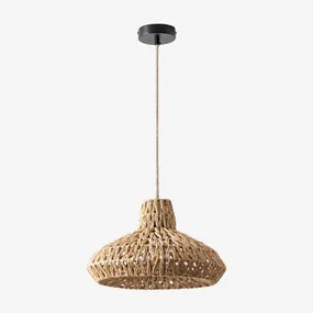 Maslany Hanglamp Van Gevlochten Papier Natuurlijk & Natuurlijk Maslany - Sklum