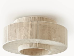 Plafondlamp Lace van linnen draad
