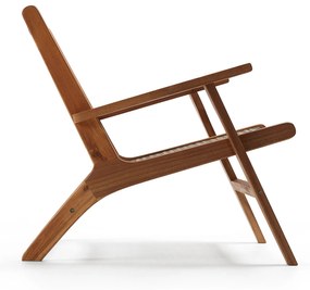 Kave Home Grignoon Houten Fauteuil Met Riet