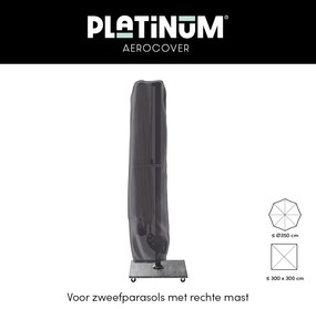 Platinum Challenger Premium T2 3x3 m - Faded Black met voet en hoes