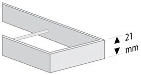 Easy Drain Compact taf verlaagd douchegoot rooster 120cm zero voor tegeldikte 3 13 mm rvs MTAFLAAG-1200-Z