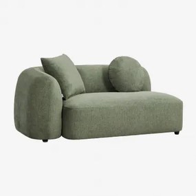 Linker Hoekmodule Voor 2-zits Modulaire Bank In Chenille Coco Chenille Saliegroen - Sklum