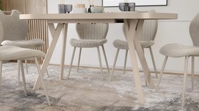 Mazzoni EXPANSO Kasjmier / kasjmier poten - OVALE UITSCHUIFTAFEL 160-360 cm VOOR 16-18 PERSONEN