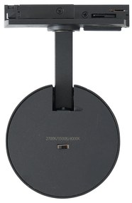 Moderne spot zwart voor railsysteem 1-fase - Iconic Mark