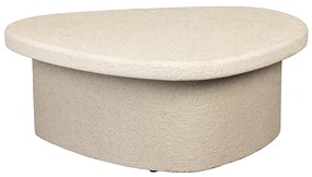 Dutchbone Veda Salontafel Kiezel Vorm Wit - 74 X 49cm.