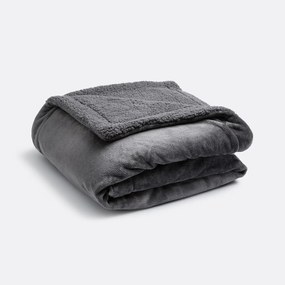 Plaid in fleece en sherpa, Maxine