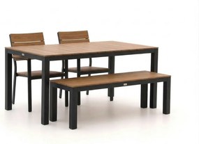 Diningset Bellagio | 4 personen polywood | Tuinset stapelbaar | 4-delig | Kees Smit Tuinmeubelen