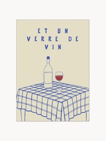 Poster Et Un Verre de Vin