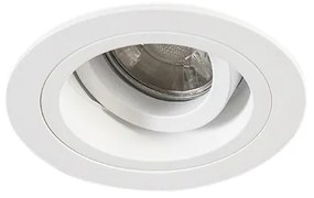 Set van 6 Inbouwspot rond wit draai- en kantelbaar - Chuck