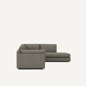 Tweed hoekslaapbank met longchair, César