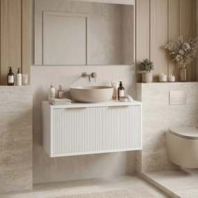 Badkamerkast onder wastafel Rea Core 80cm White
