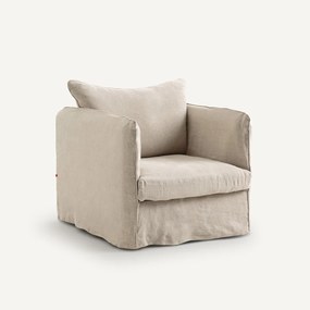 Fauteuil in gekreukt linnen, Neo Chiquito