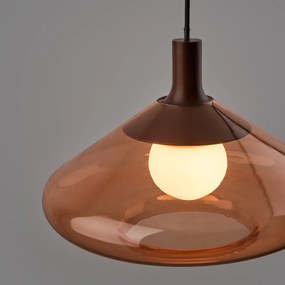 Hanglamp van gekleurd glas, diameter 37,8 cm, SOREL