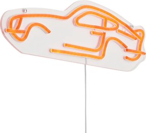 Neon wandlamp oranje incl. LED - Car
