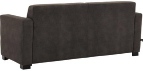 Goossens Bank My Style donkerbruin, microvezel, 2,5-zits, stijlvol landelijk