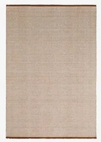 Rechthoekig Tapijt Van Wol En Katoen Quiteria Bruin - Tarwe & 300 X 400 Cm - Sklum