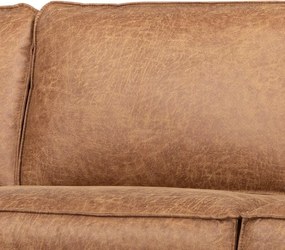 Hoekbank - Stuart - rechts - Lederlook Missouri cognac 03