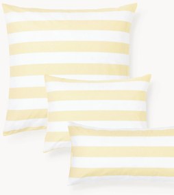 Gestreepte katoenen omkeerbare kussenhoes Lorena