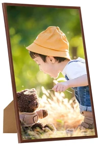 vidaXL Fotolijsten 3 st voor tafel 15x21cm MDF bronskleurig