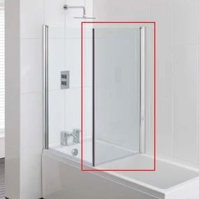 Eastbrook Type 1 badwand zijwand 80x140cm chroom