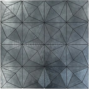 Decopaneel 60 cm x 60 cm Walnoot hout -  - 3D Wandpaneel - Wanddeco