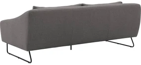Goossens Excellent Bank Gs-2105 grijs, stof, 3-zits, elegant chic