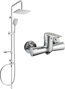 Mexen Sven opbouw douche set met regendouche en Kama douchekraan, chroom - 72540262-00