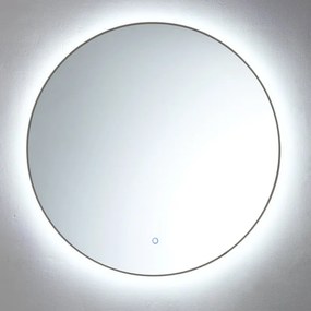 Lambini Designs Rodo ronde spiegel 100cm met indirecte dimbare verlichting gunmetal