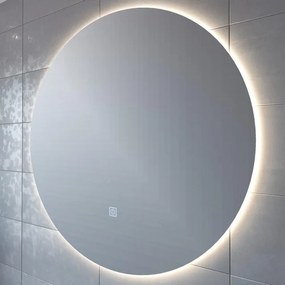 Adema Circle badkamerspiegel rond diameter 120cm met indirecte LED verlichting met spiegelverwarming en touch schakelaar - OUTLET UDEN JG1112-1200