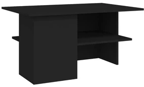 vidaXL Salontafel 90x60x46,5 cm spaanplaat zwart