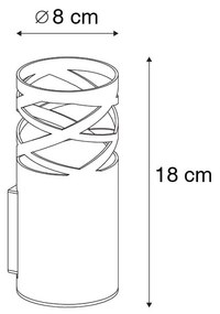 Design wandlamp wit - Arre