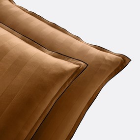 Kussensloop in gewassen satijnkatoen, Victor, gestreept