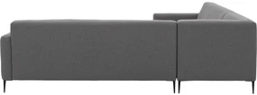 Goossens Bank Key West grijs, stof, 3-zits, modern design