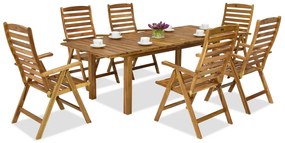 Tuinmeubelen van hout Dżakarta/Bombaj 6 Garden Point