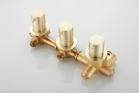 Saniclear Plus thermostaatkraan afbouwdeel geborsteld messing mat goud - nieuw