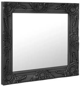 vidaXL Wandspiegel barok stijl 50x50 cm zwart
