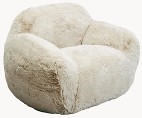 Handgemaakte loungefauteuil Mika van kunstbont