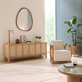 Vintage fauteuil in bouclé stof Berti
