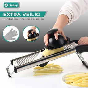 Niceey Mandoline - Groentesnijder - RVS