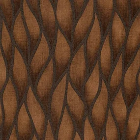 Noordwand Topchic Behang Flames and Drops metallic bruin