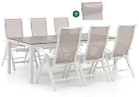 Bellagio Lugo/Fidenza 220cm dining tuinset 7-delig verstelbaar