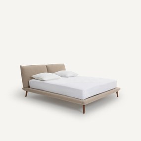 Bed in linnen met bedbodem, Aurore design E. Gallina