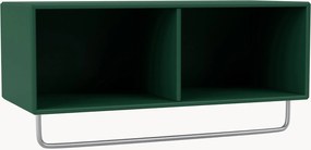 Houten wandplank Coat met kledingrek