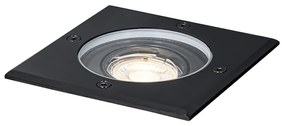 Buiten grondspot zwart vierkant verstelbaar IP65 - Delux