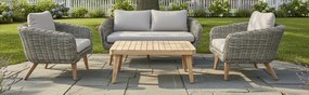 Baratti Stoel-bank Loungeset - Serrano- Wicker - Antraciet - Baratti