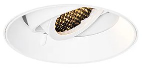 Moderne inbouwspot wit GU10 rond trimless - Oneon Honey Modern GU10 Binnenverlichting Lamp