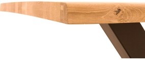 Goossens Eettafel Blade, Boomstamblad 180 x 90 cm 5 cm dik